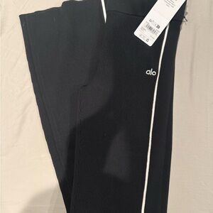 ALO Yoga Ribbed Sweater Knit Highline Flare Pants